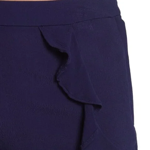 KUT FROM THE KLOTH Ruffled Navy Shorts - Picture 6 of 8